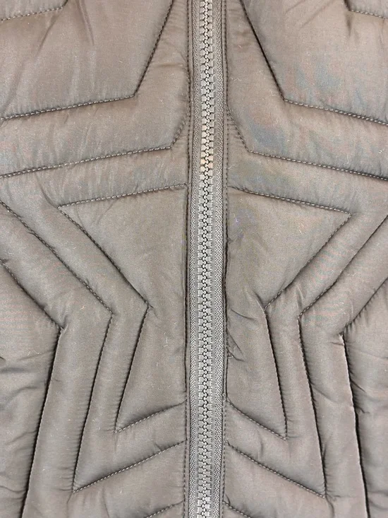 Madden Girl Star Quilted Puffer Vest Brown XS Zip Up NWT - Picture 4 of 12